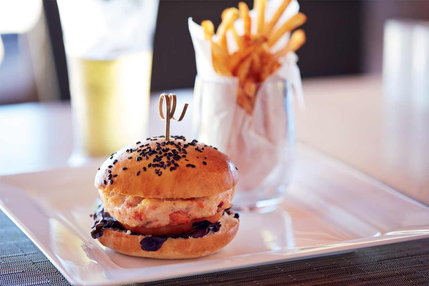 Food at Oil Nut Bay Restaurant