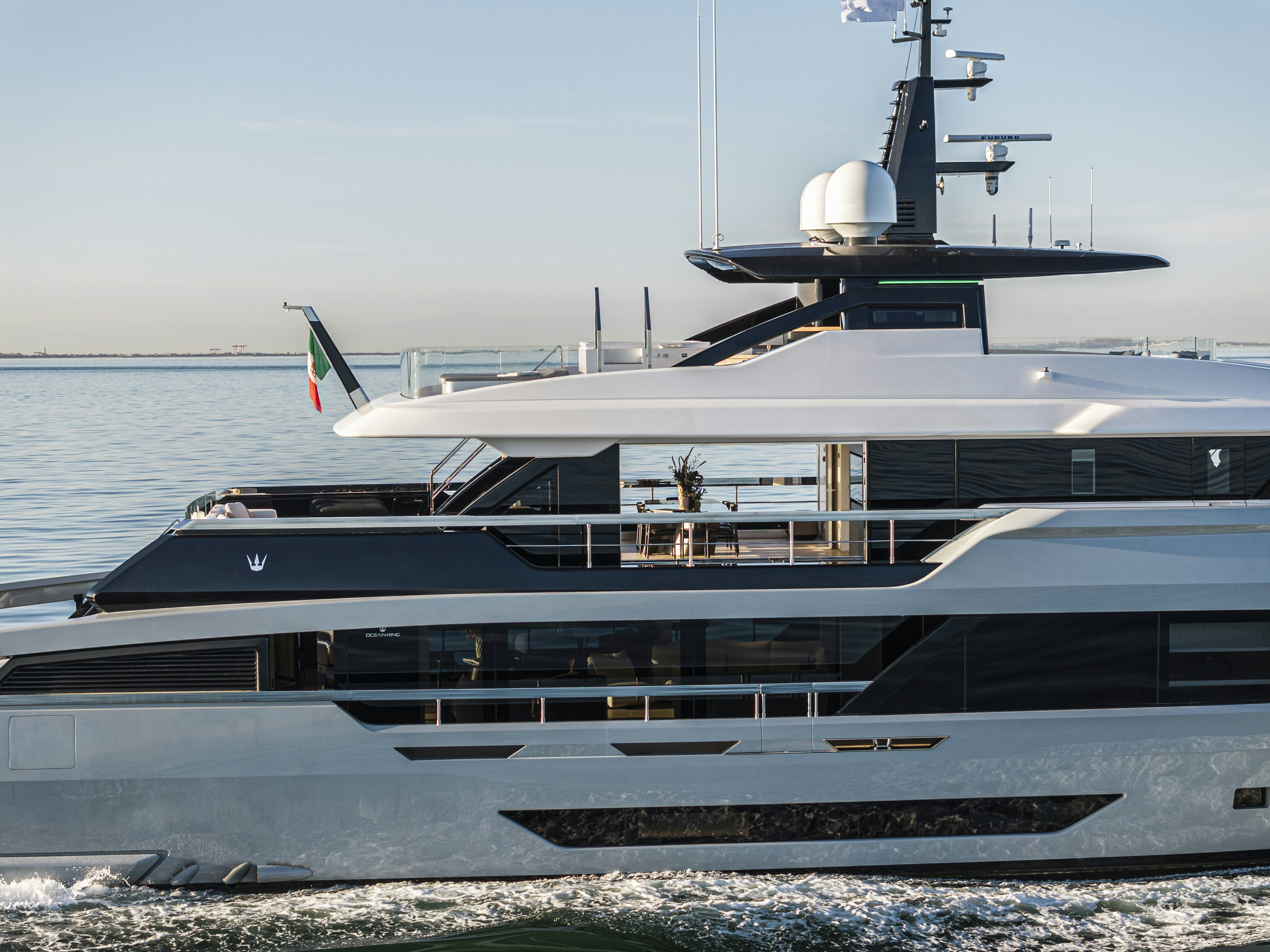 Ocean king yacht with open balconies