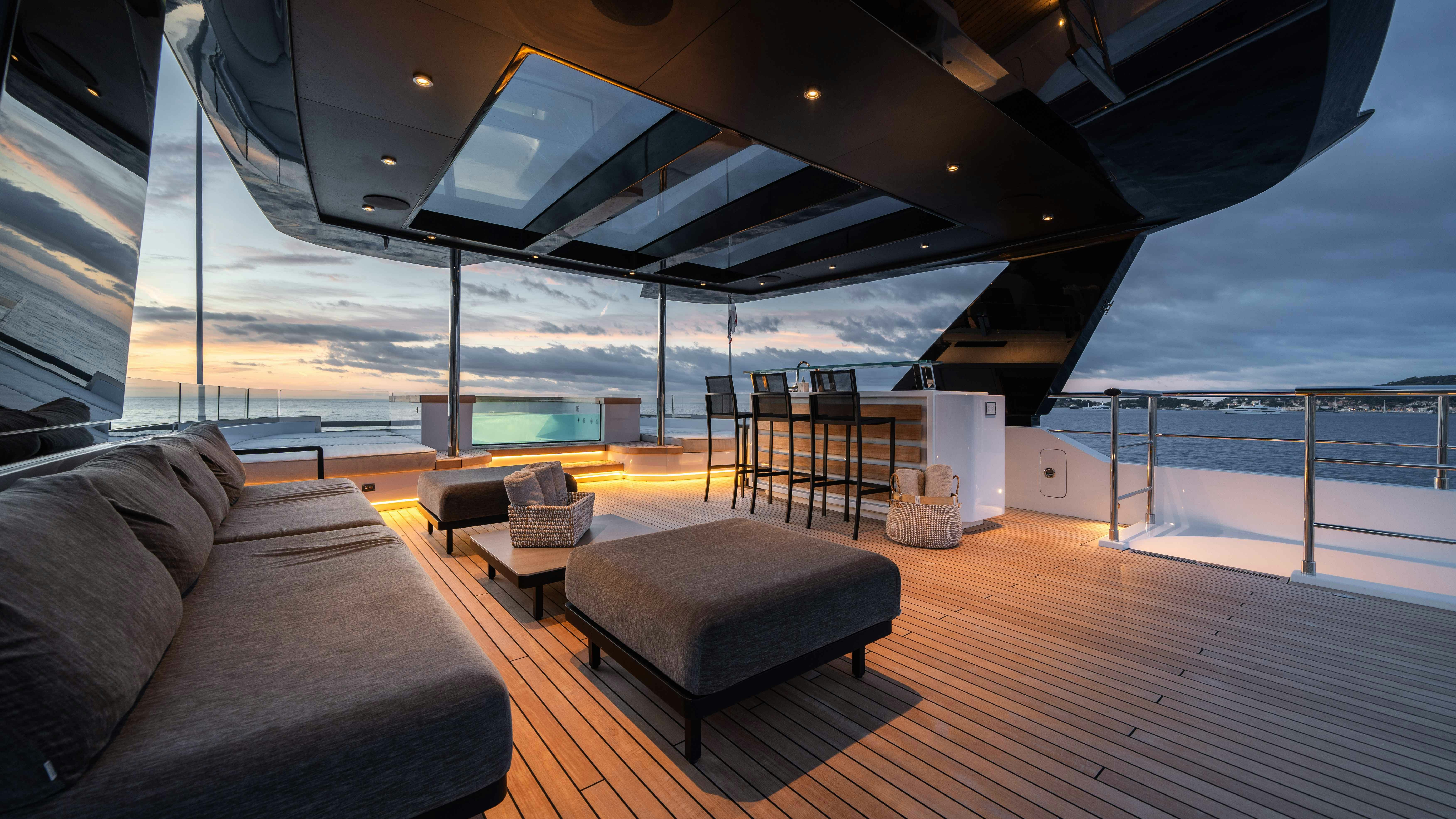 Ocean King yacht deck space