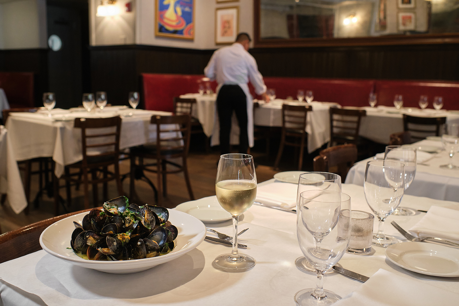 Meal at pistache west palm beach florida in the main dining room