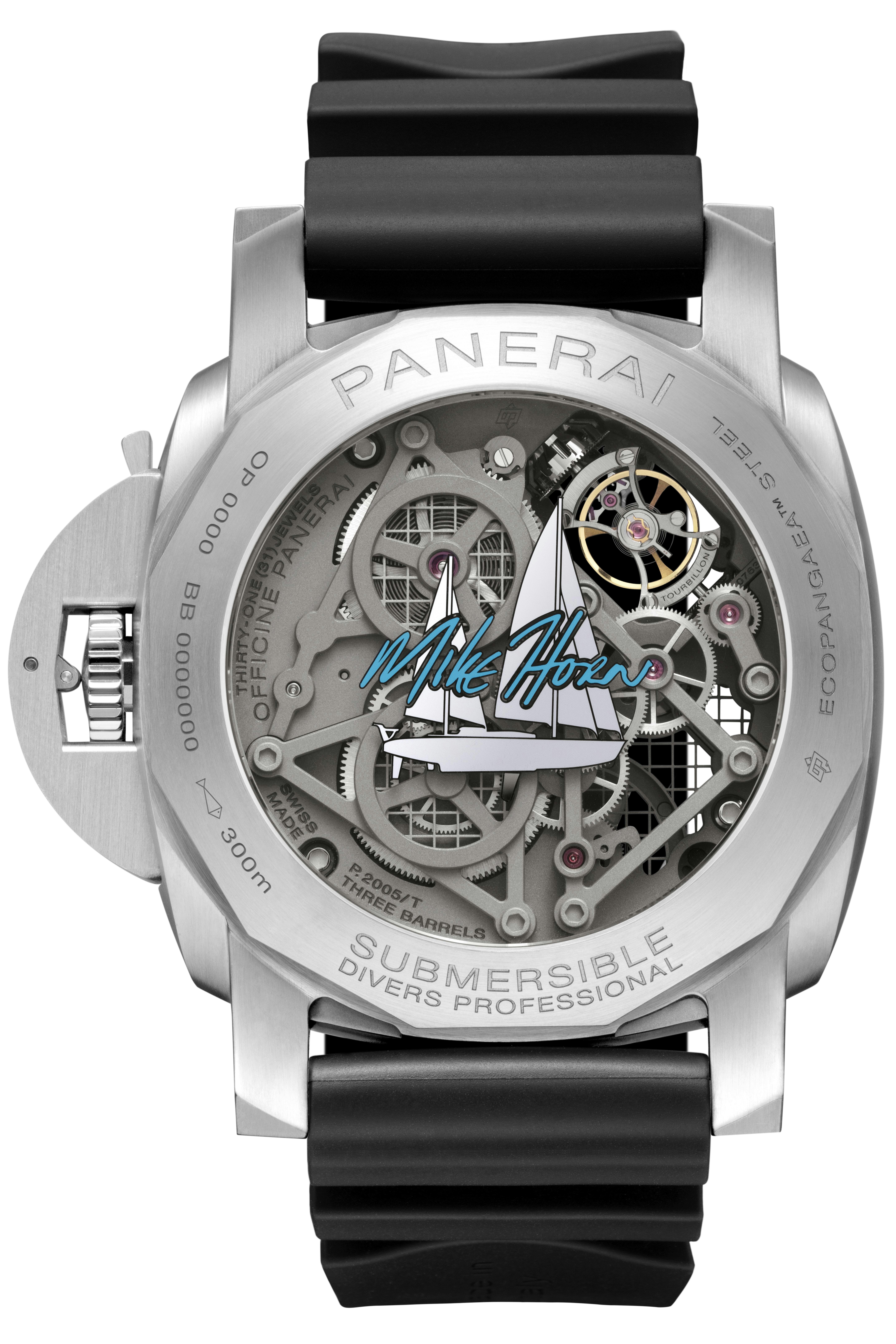 PaneraiSubmersible EcoPangaea™ Tourbillon GMT - 50 mm Mike Horn Edition