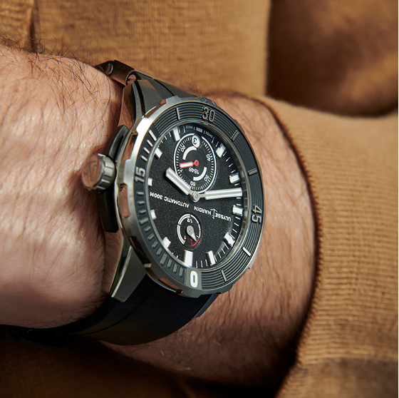 Ulysse Nardin watch on wrist