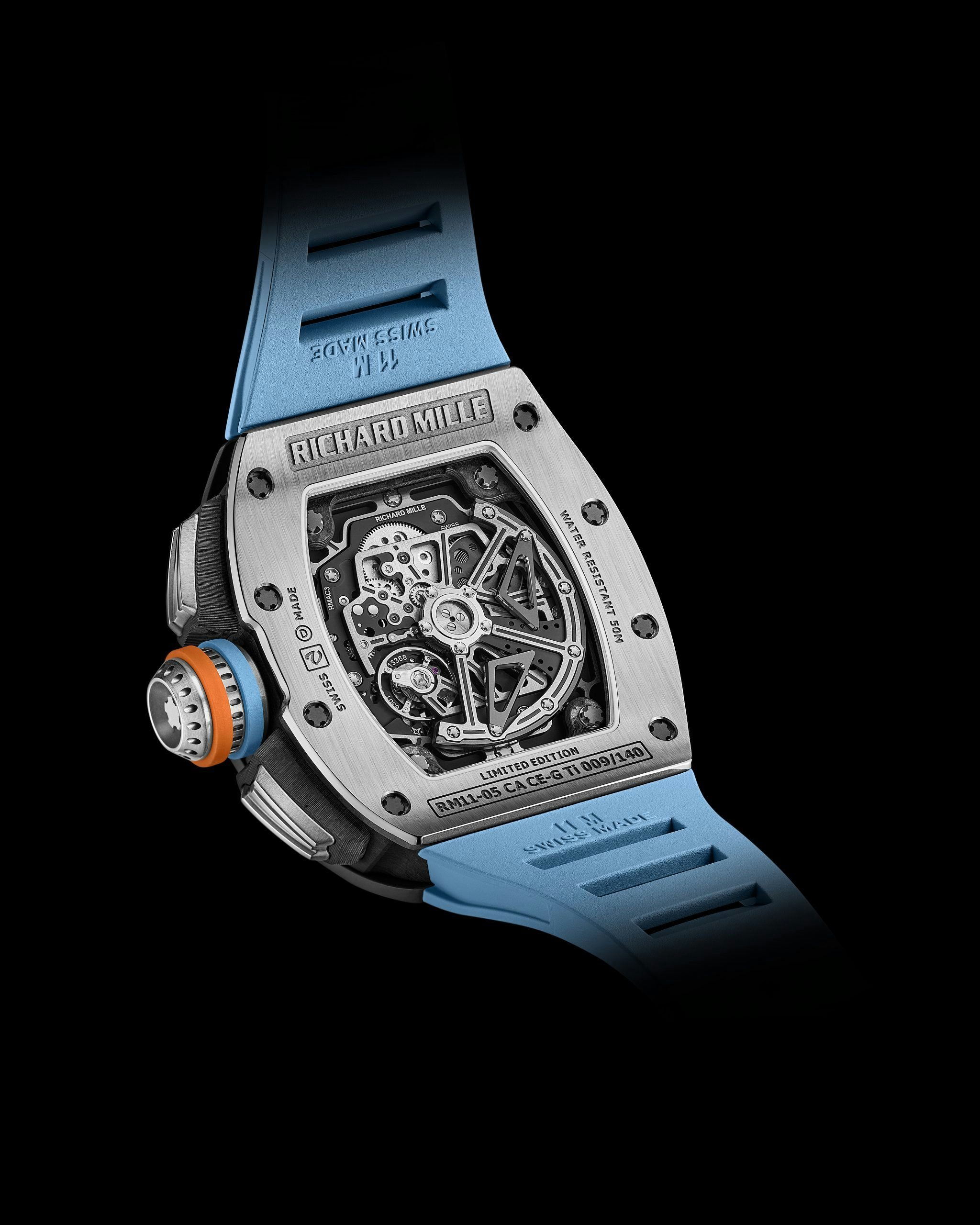 Richard Mille RM 11-05 Automatic Flyback Chronograph GMT timepiece back