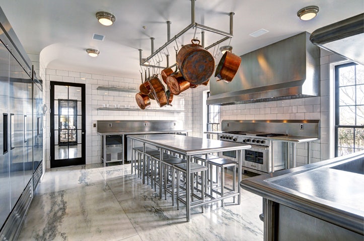 Kitchen in a home in the Hamptons