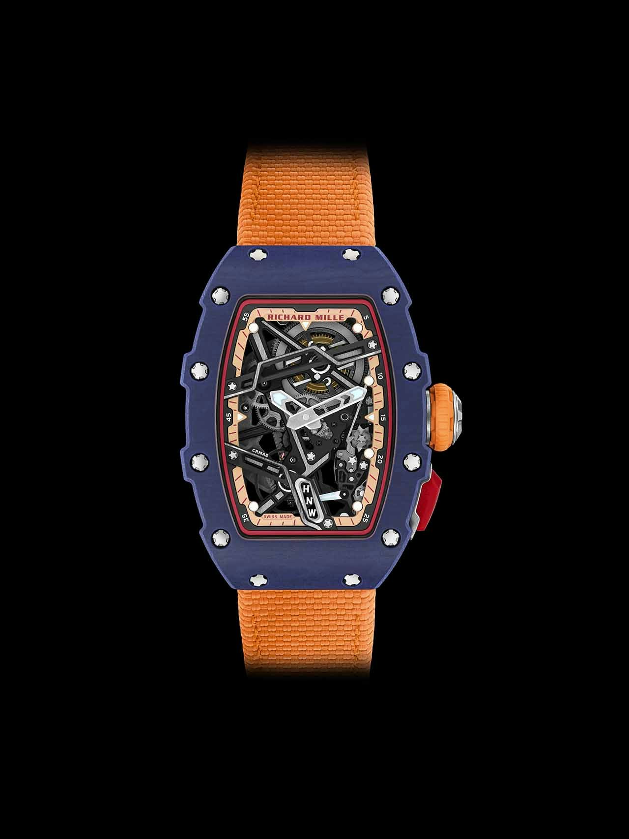 Richard Mille RM 07-04 Automatic Sport watch on a black background