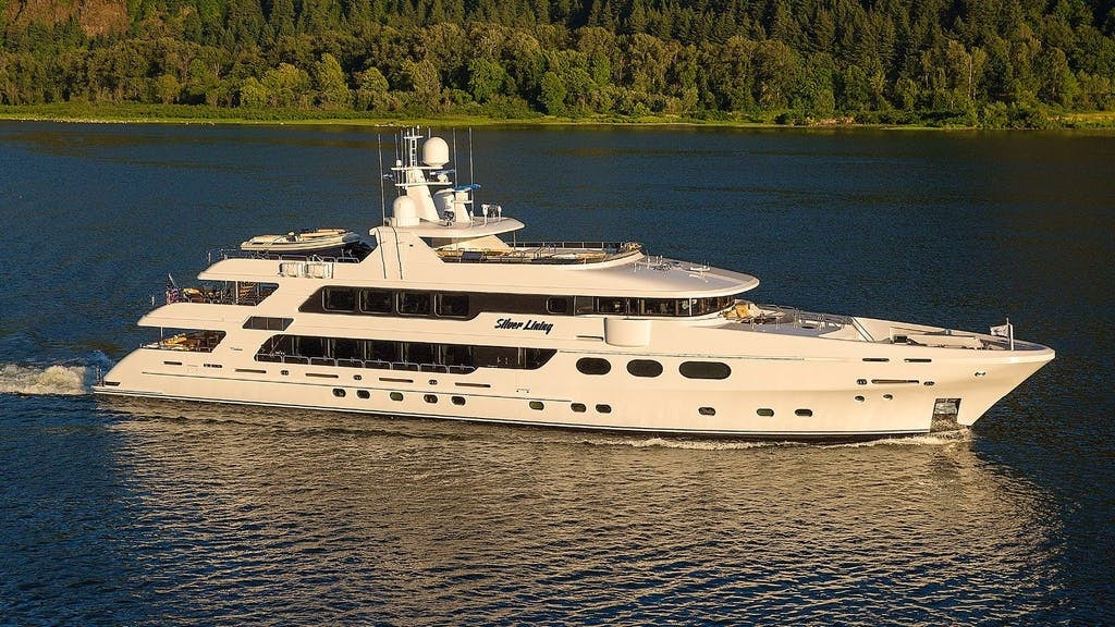 Silver Lining superyacht charter cruising Alaska and pacific northwest in summer
