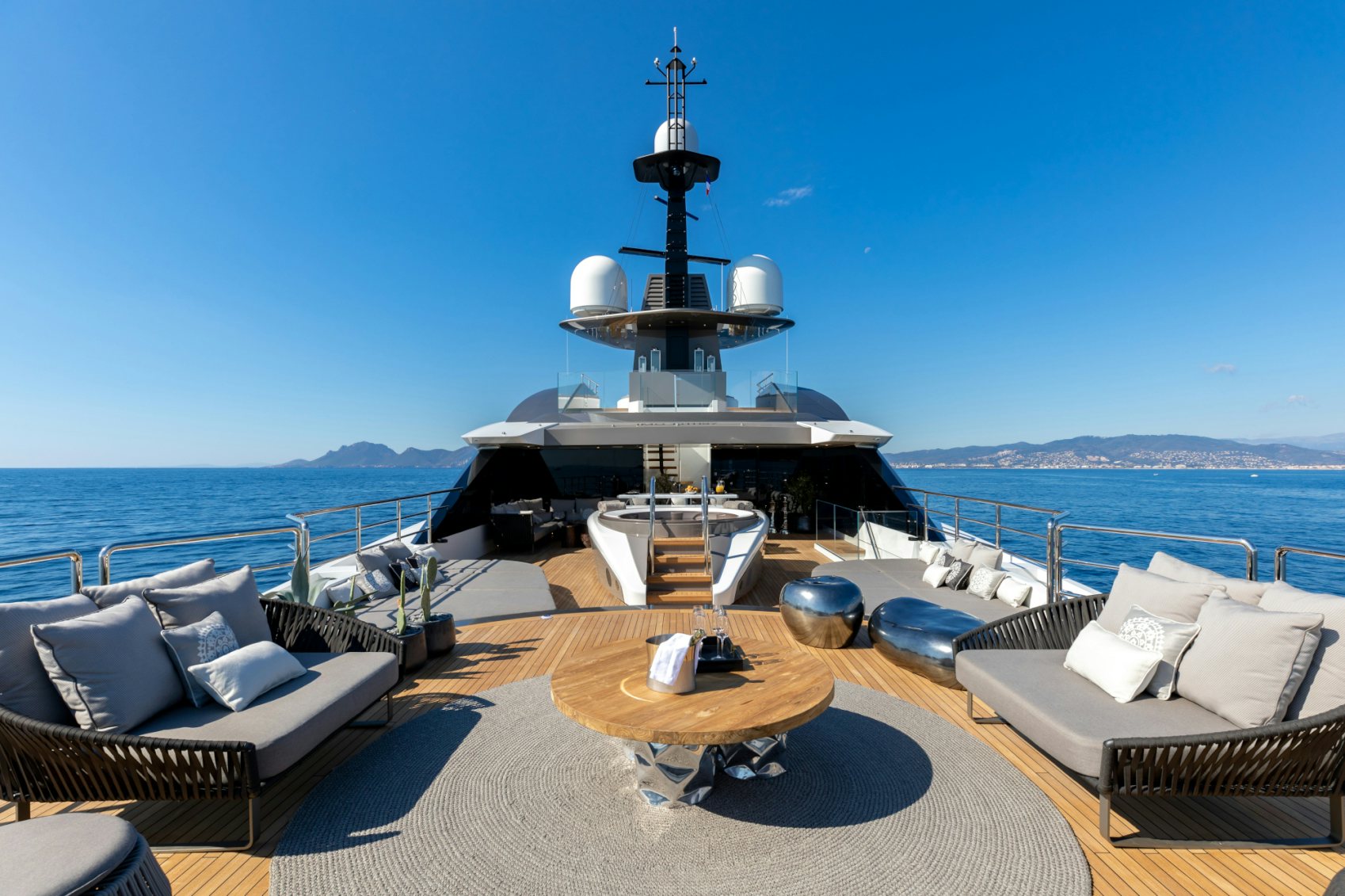 Tankoa Superyacht SOLO sundeck with a Jacuzzi