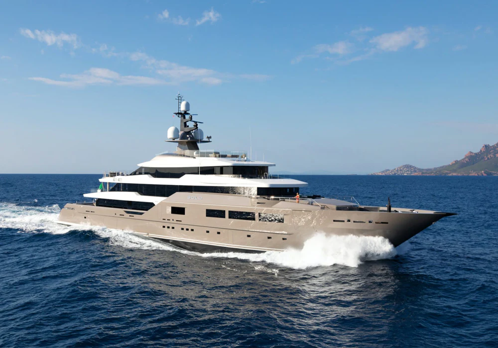 Superyacht SOLO running in the French Rivera