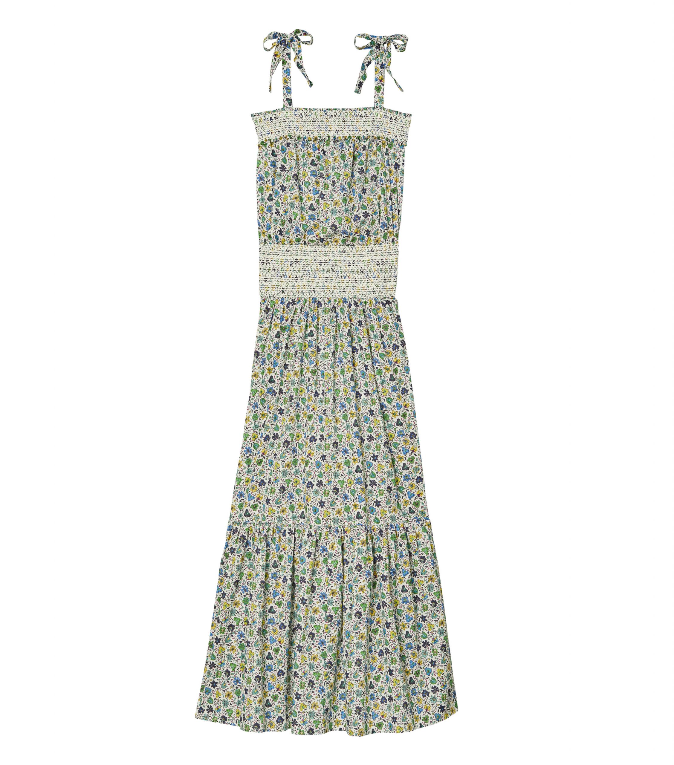 Smocked floral dress