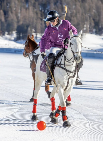 Horse Polo in the snow