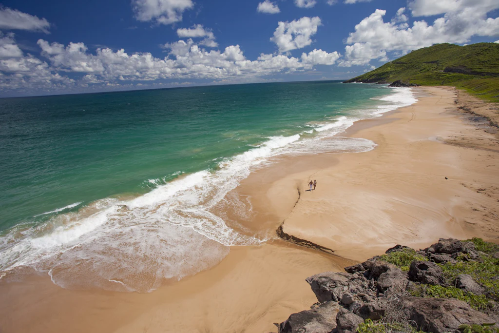 An uncrowded beach in St. Kitts