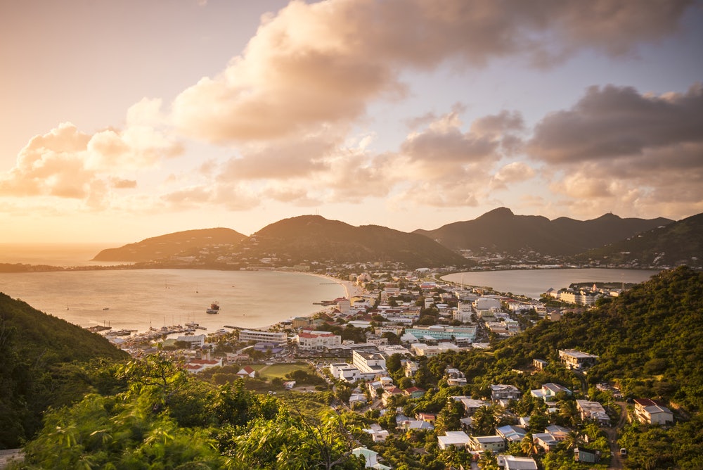 St Maarten view from hilltop