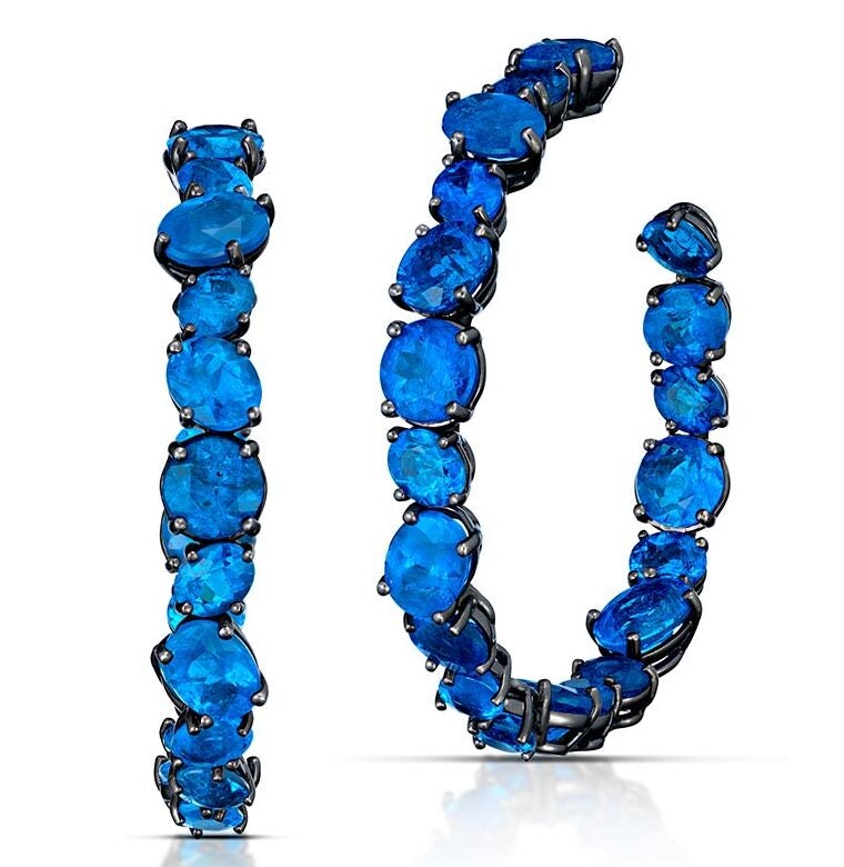 Stephen SilverApatite hoop earings_both_side