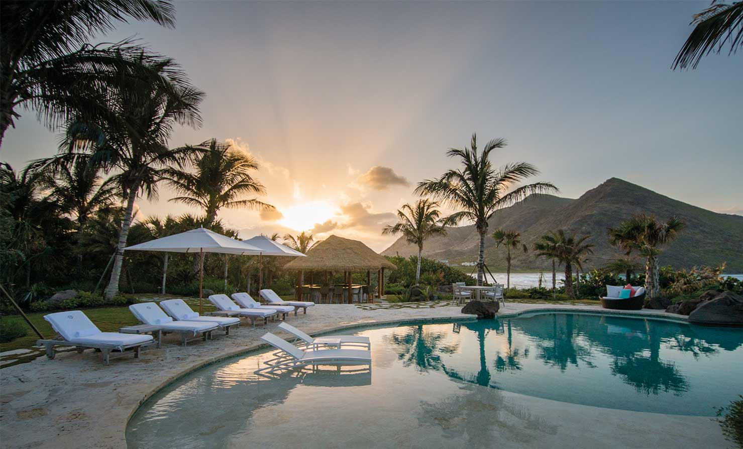 Pool at the Paviliion Christophe Harbor MArina