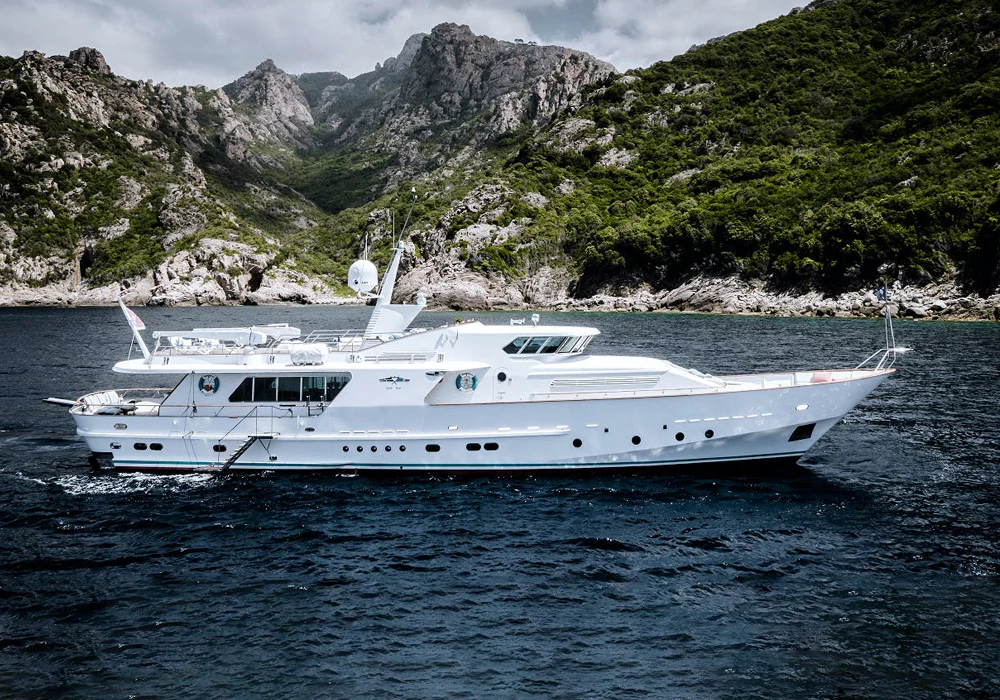 Classic charter yacht VESPUCCI in the Mediterranean