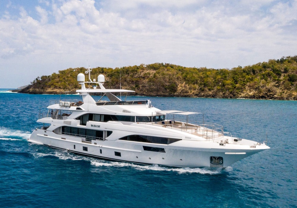 Yacht WABASH cruising in the Caribbean