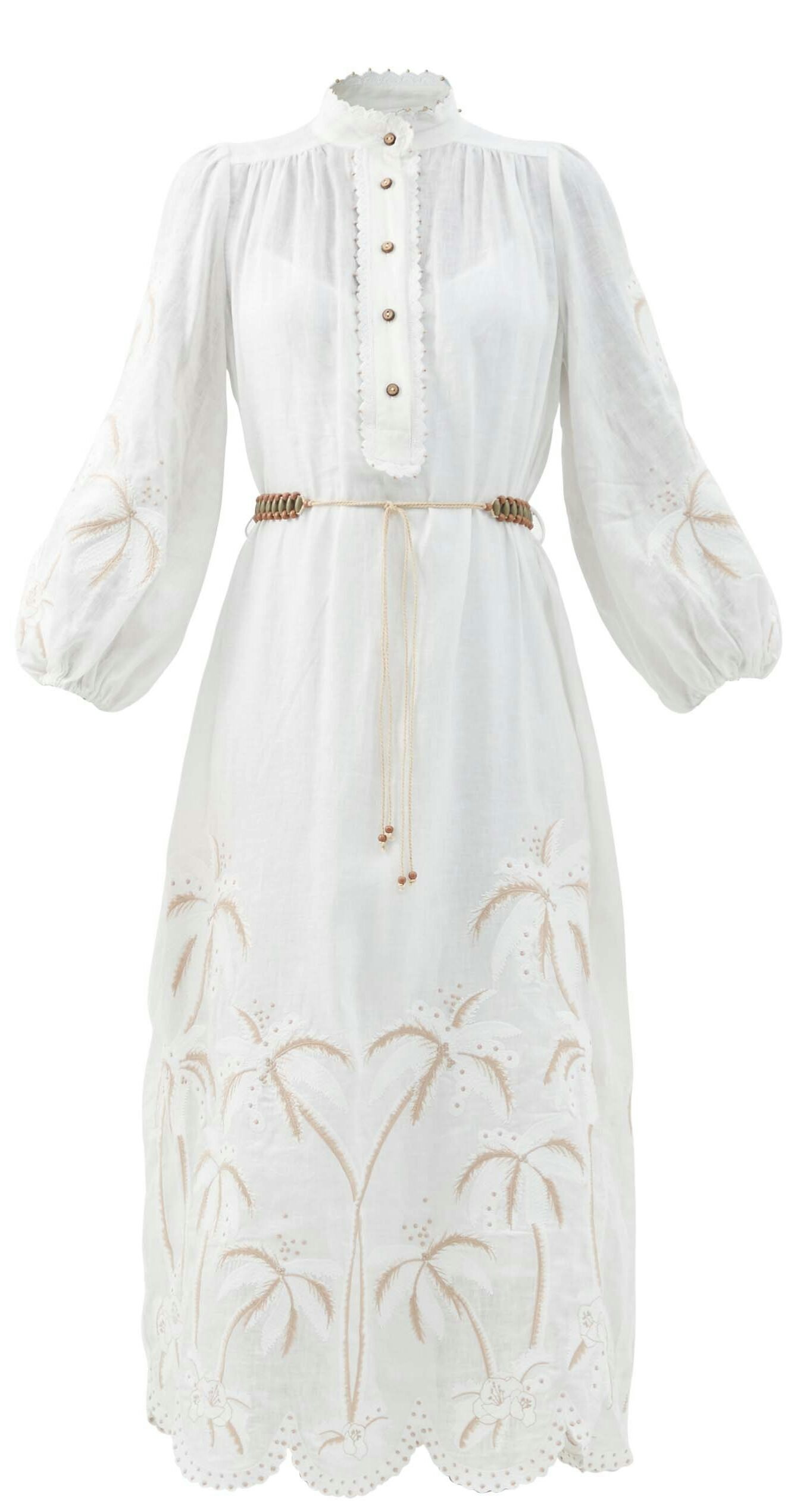 Â Zimmermann Palm-embroidered Dress