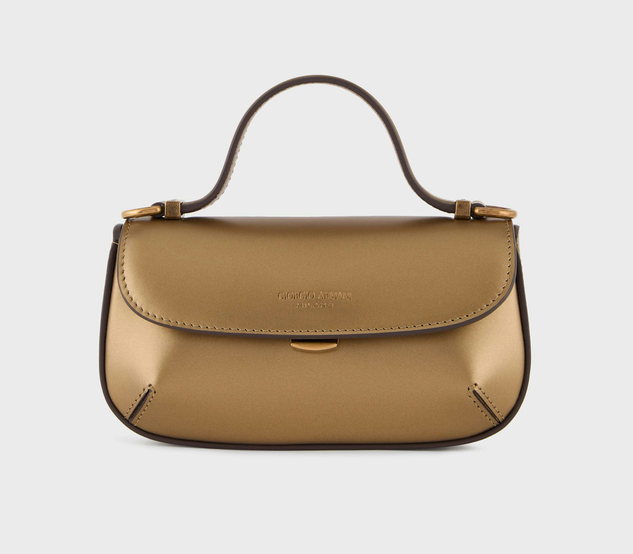 brown Armani handbag small