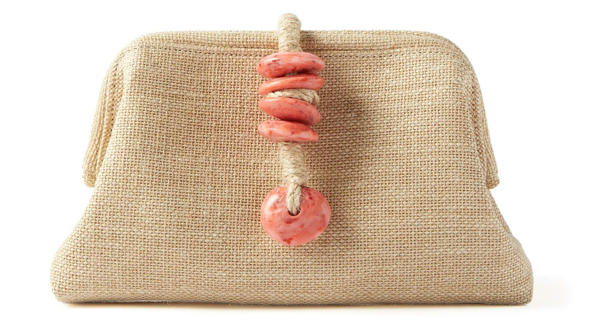 Serena Uziyel Linen Clutch Bag