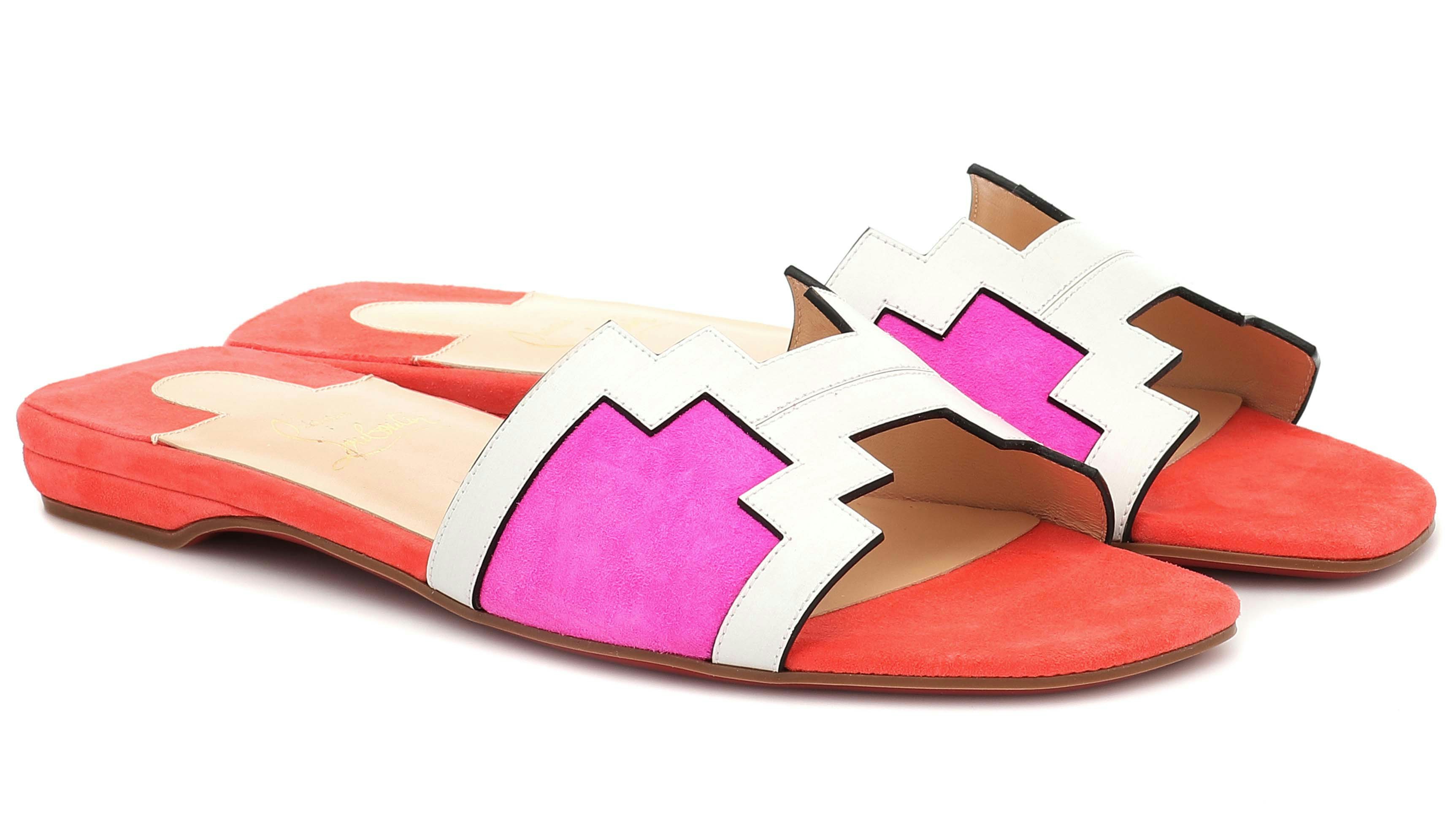 Christian Louboutin Hao suede & leather sandals