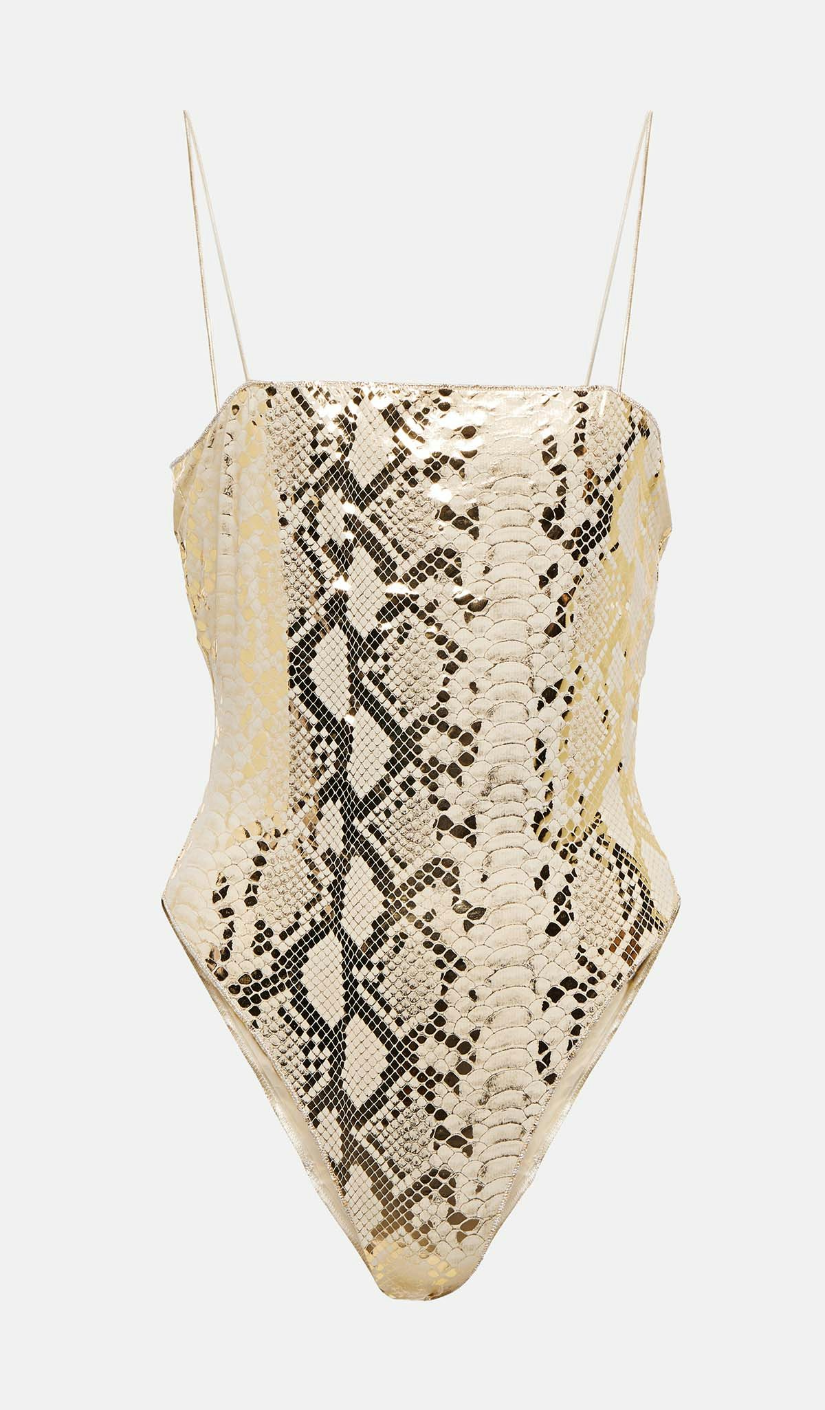 Womens snake print one piece swimsuit