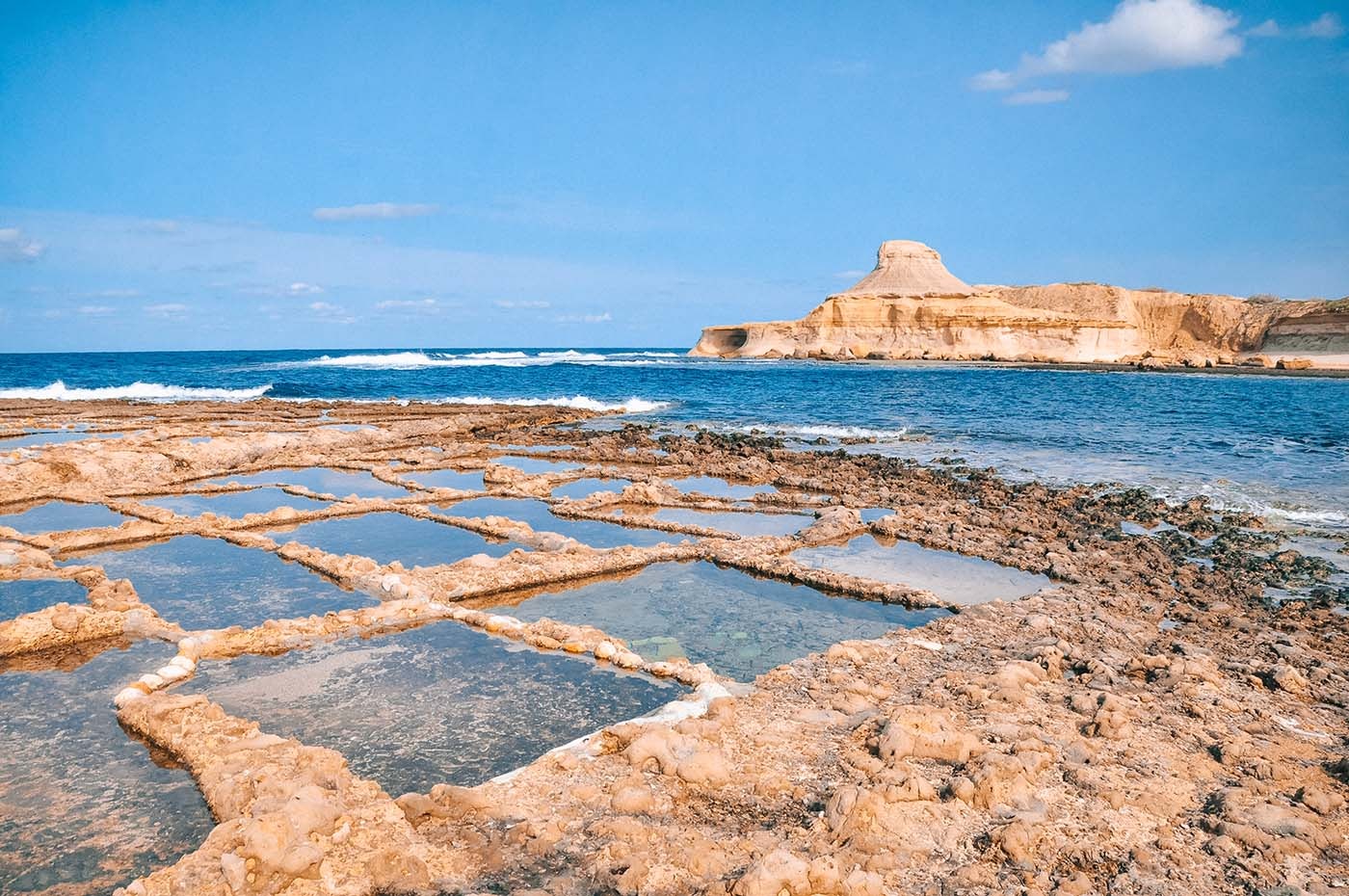 Xwejni Salt Pans, Qbajjar Bay, Zebbug, Gozo by Katja Spoljar, stunning salt flats