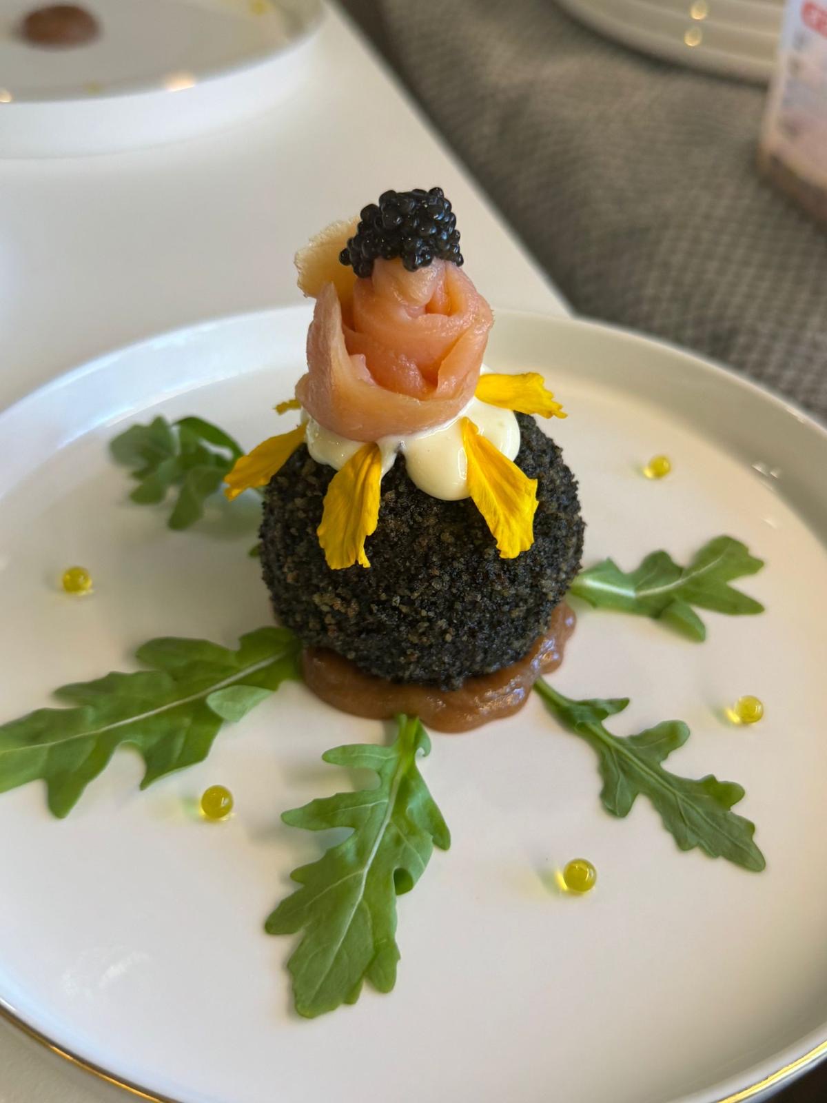 Yacht Fifi Antigua Chef Comp arancini