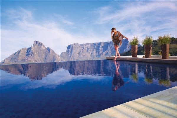 private luxury resort in Cape Town South Africa overlooking superyachts