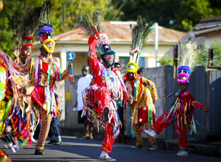 Masquerades can often be seen performing in Basseterre.