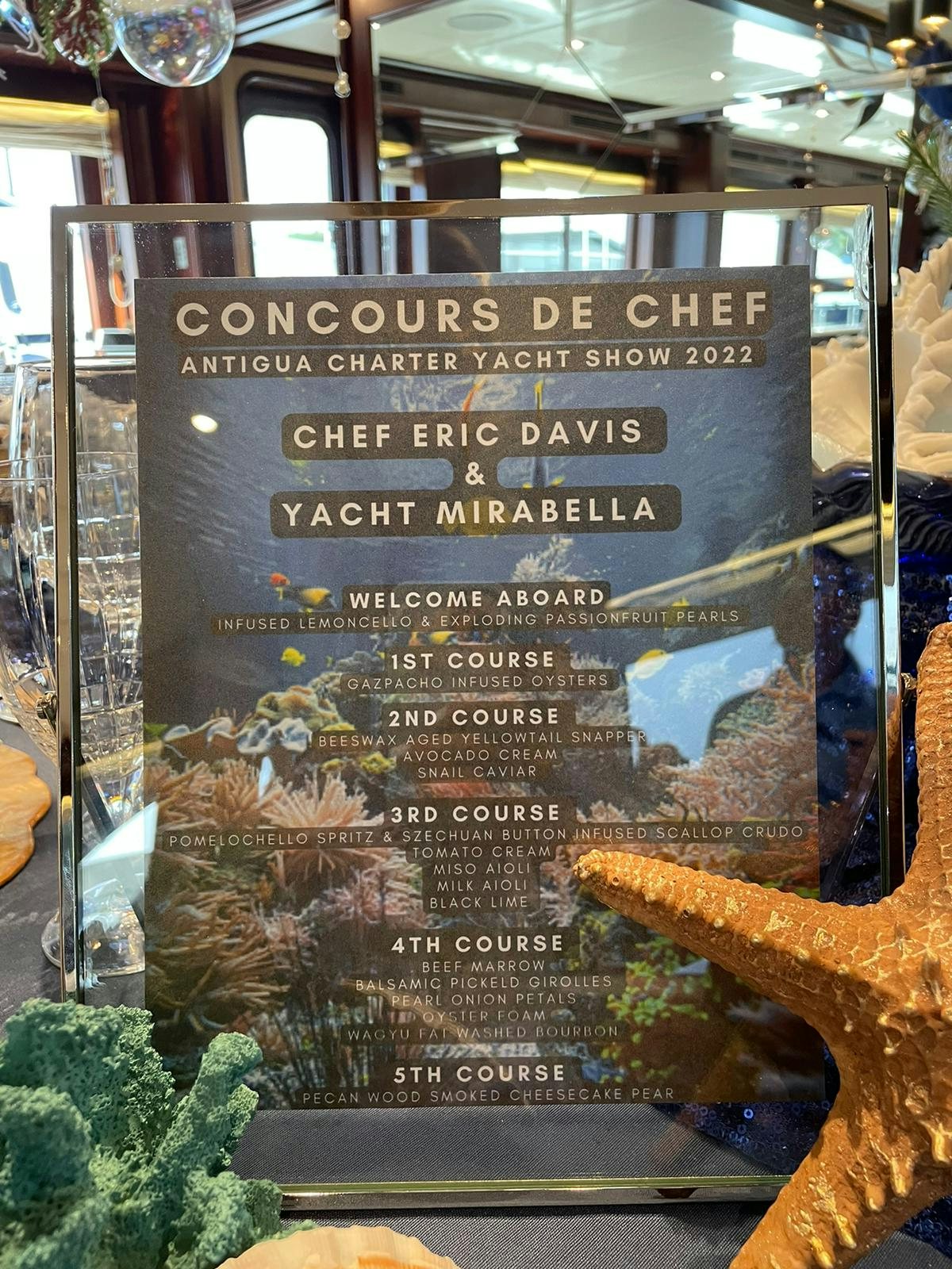 Charter yacht AQUANOVA&#039;s beef tenderloin tapa at the Caribbean Charter Yacht Show