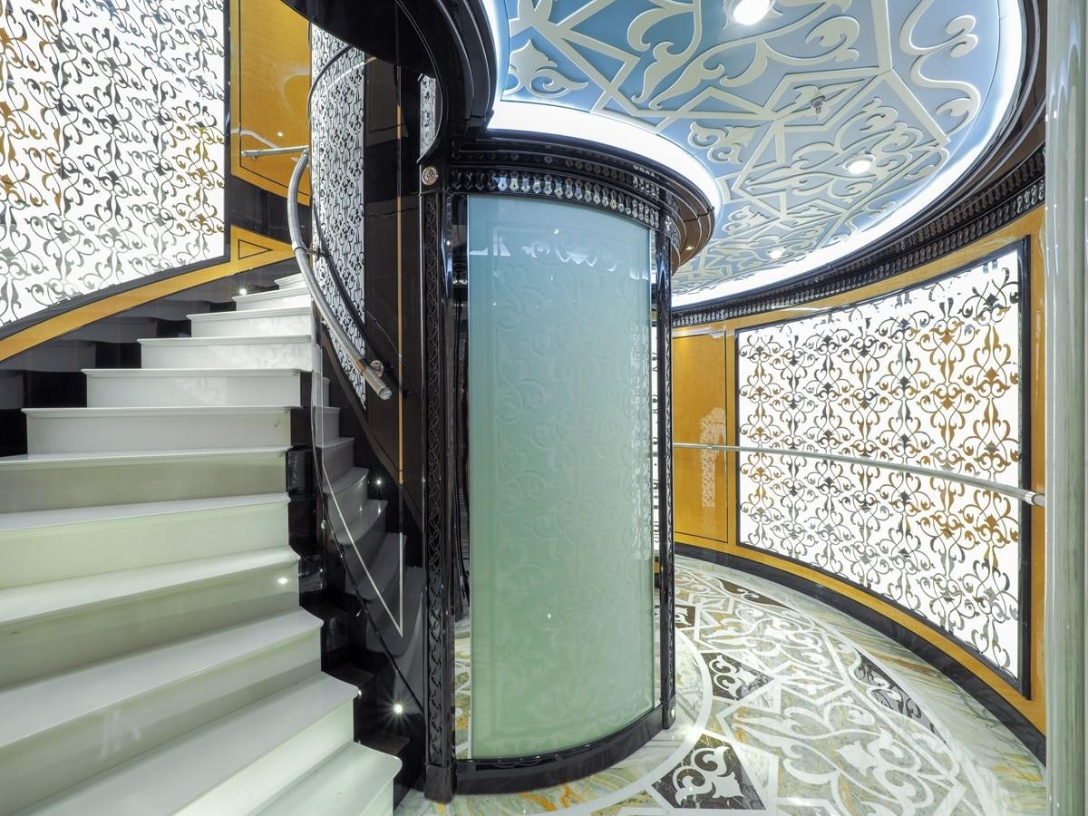 Elevator on board motor yacht ELEMENTS for Sale | Contact Northrop & Johnson