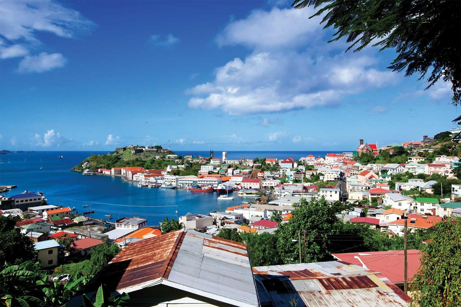 Bird's eye view of Grendada