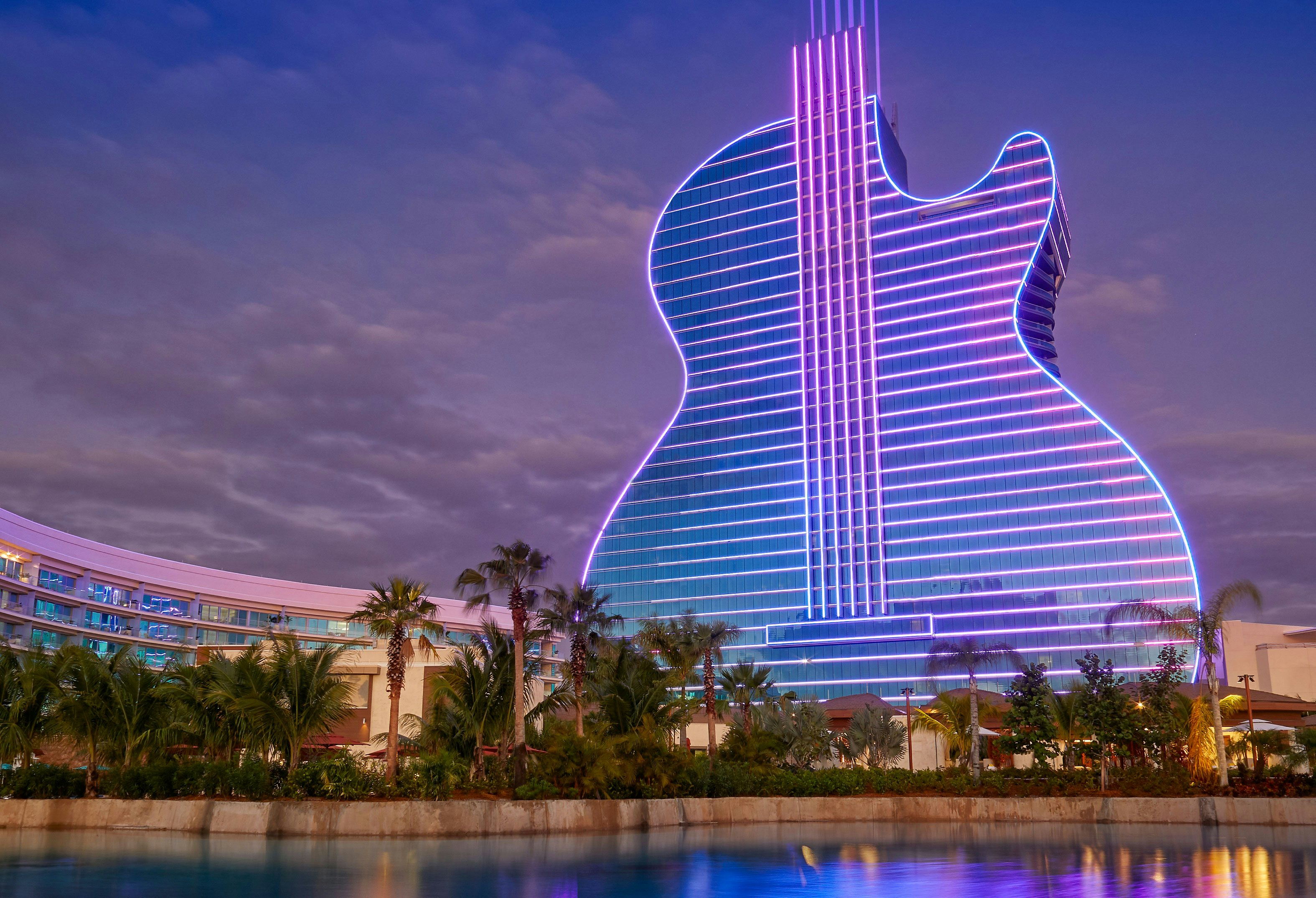 Hard Rock Guitar Hotel Front View