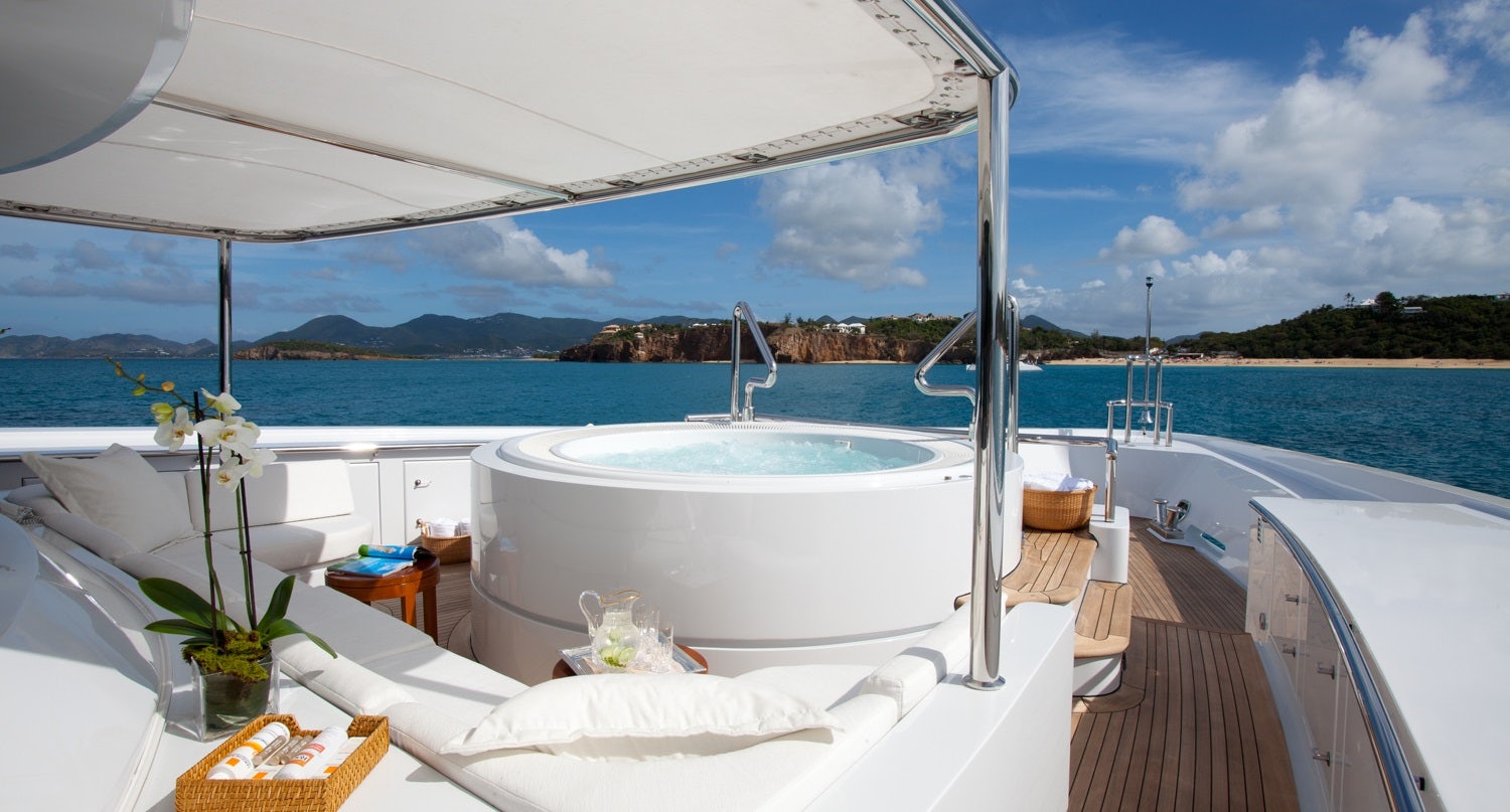 Hot tub on Oceanco Yacht On Charter Hot tub on Oceanco Yacht On Charter