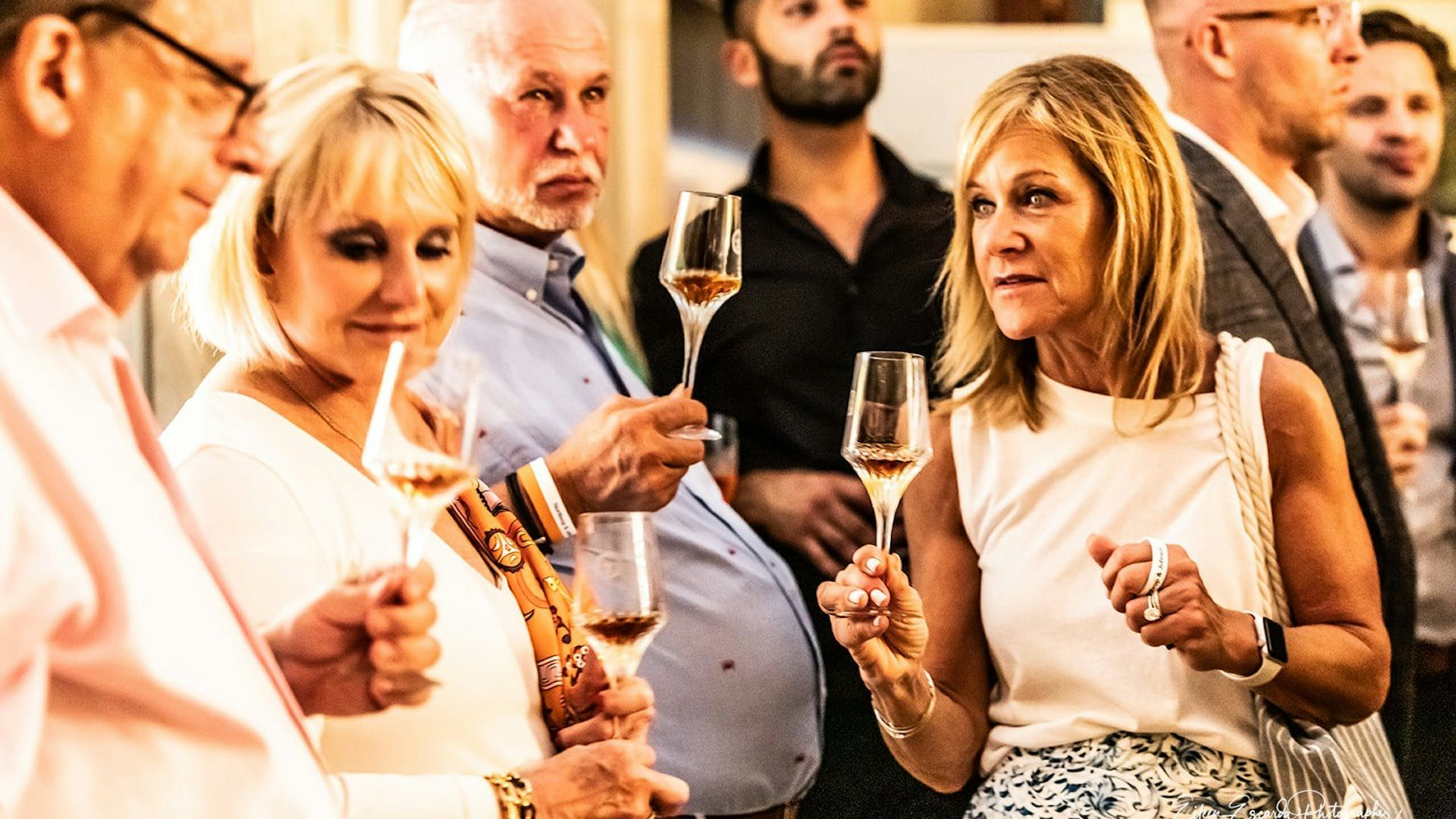 Clients enjoying a LOUIS XIII tasting at our Fort Lauderdale International Boat Show Client Event