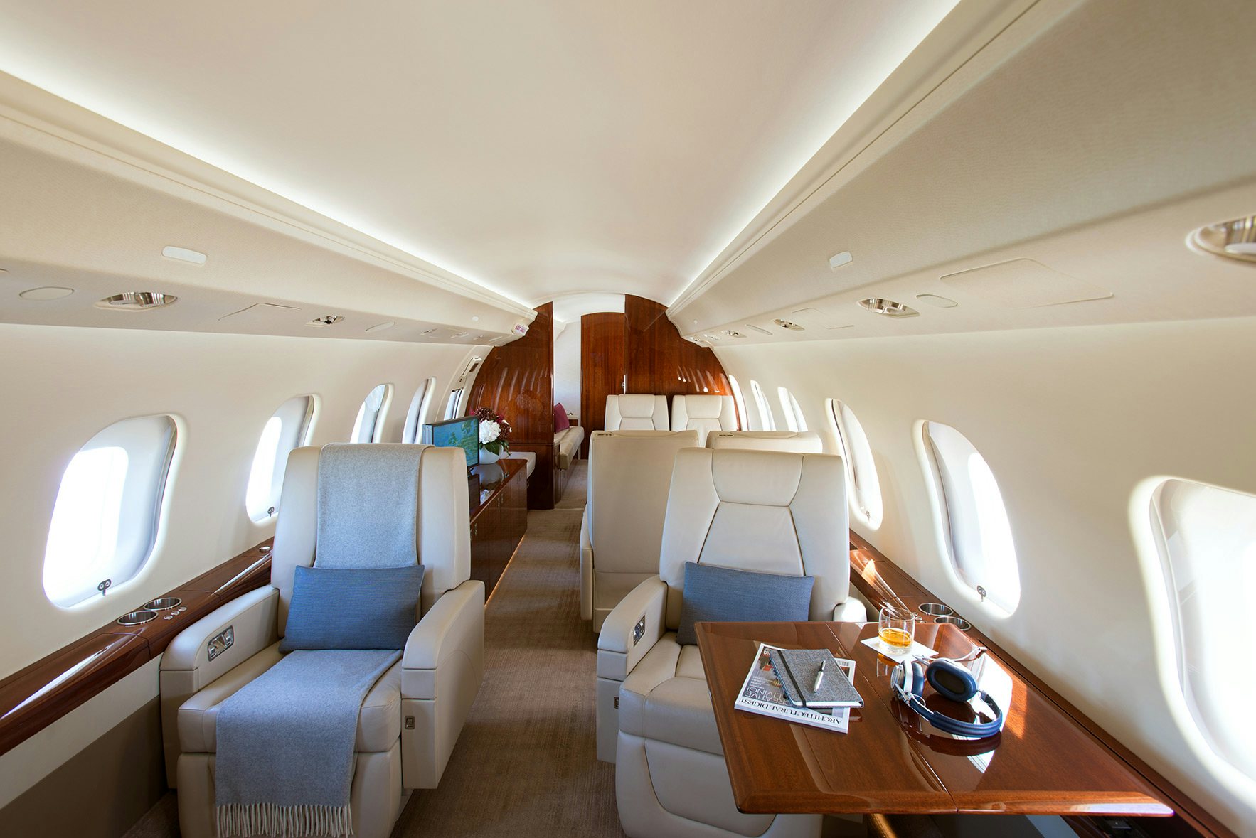 NetJets plane interior, private jet charters NetJets plane interior, private jet charters