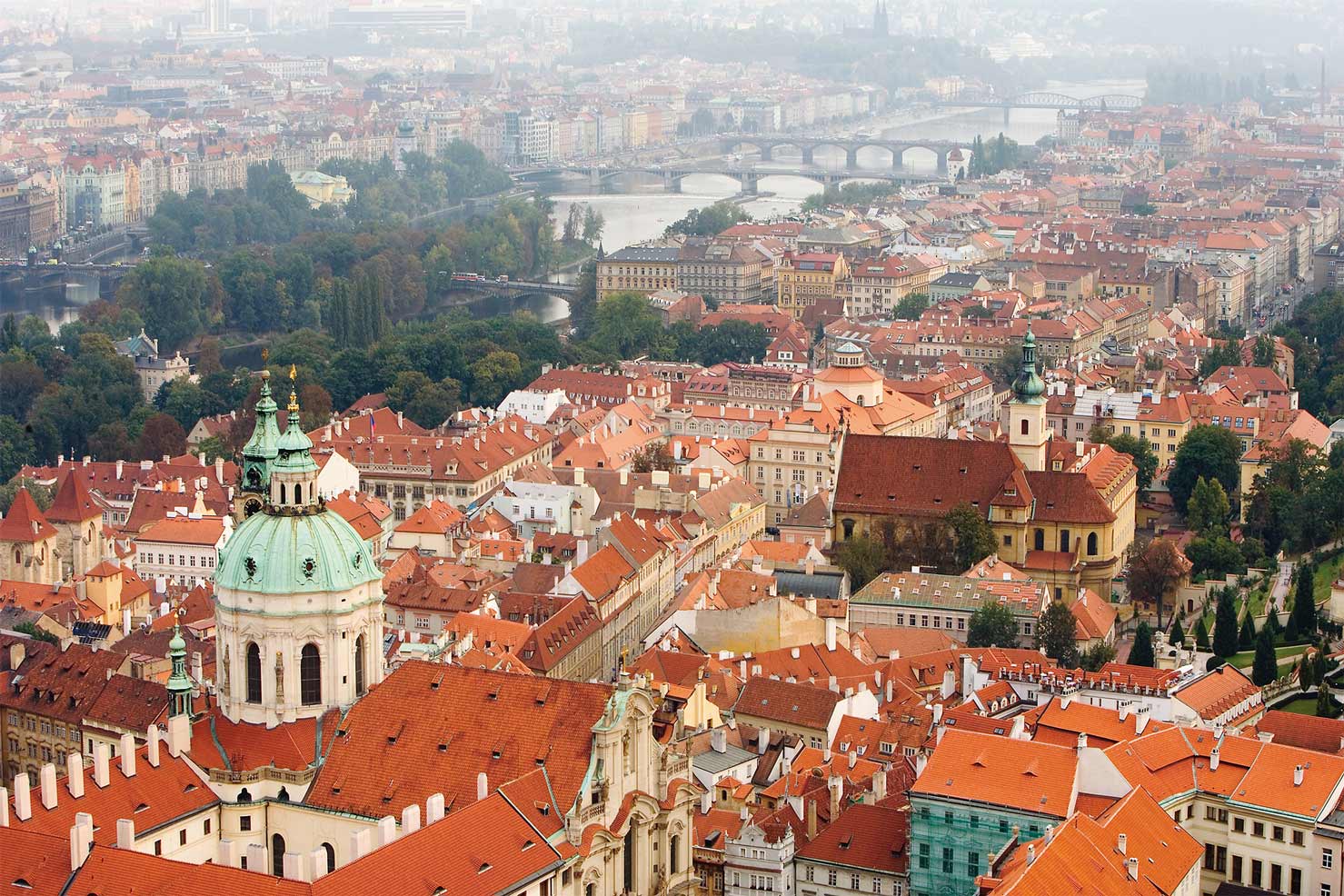 Prague city view