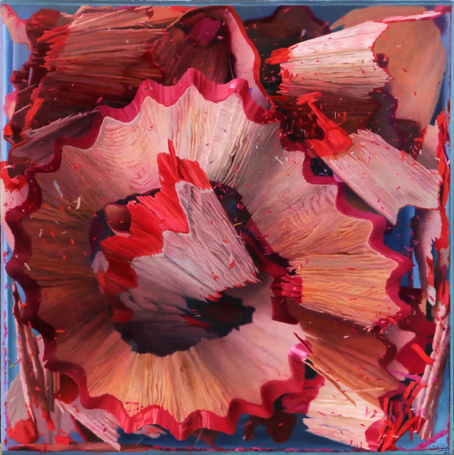 Shavings on board VIIII by Javier Banegas