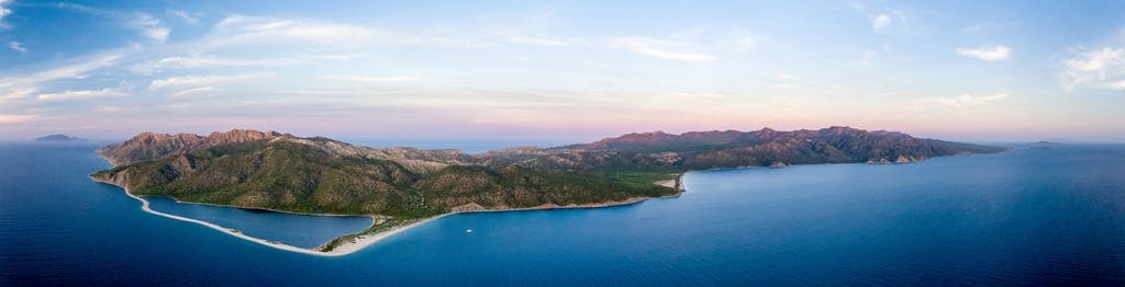 Aerial,Panoramic,Views,Of,Isla,San,Jose,,Baja,California,Sur,