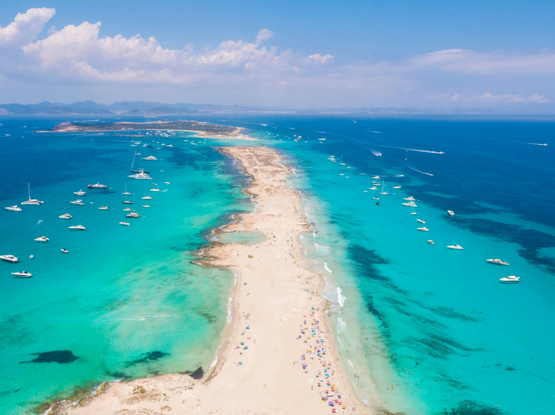 Formentera,,Drone,Flying,Over