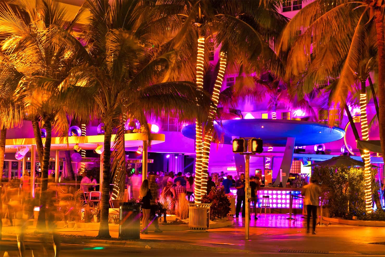 Miami Beach at night
