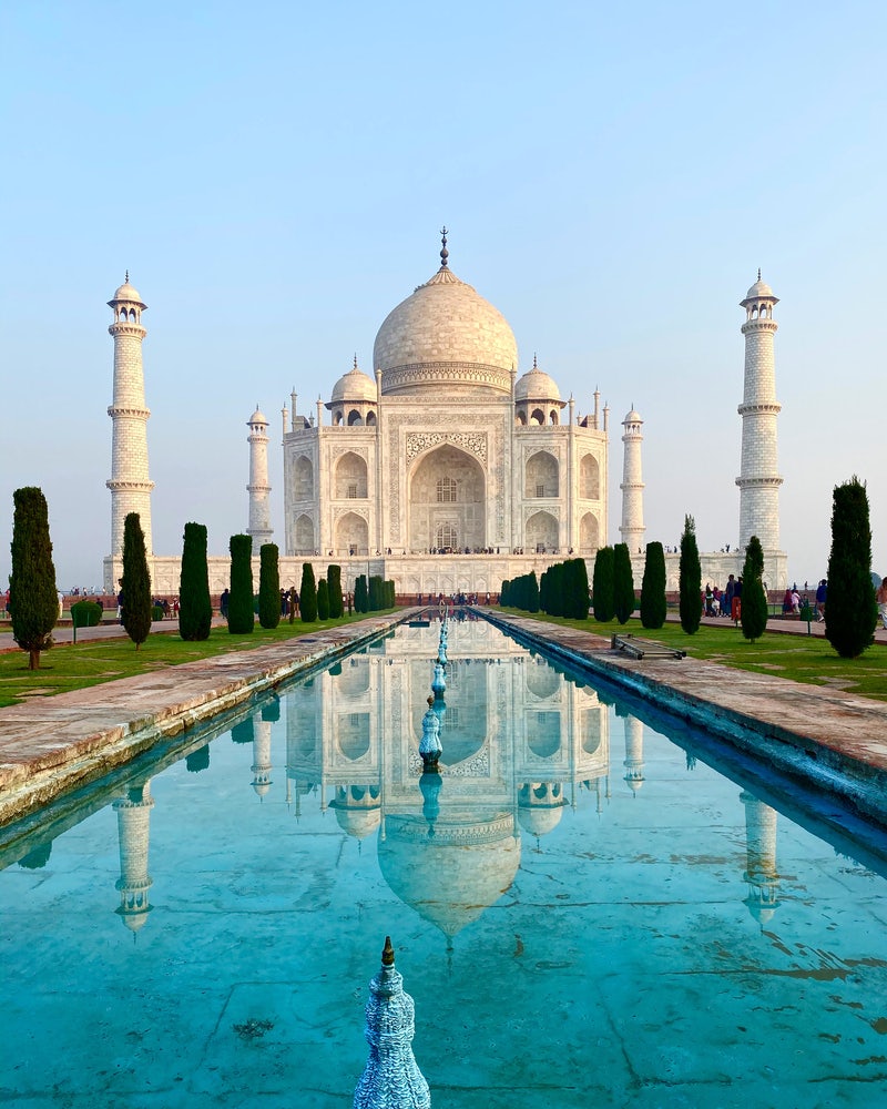 The Taj Mahal at dawn