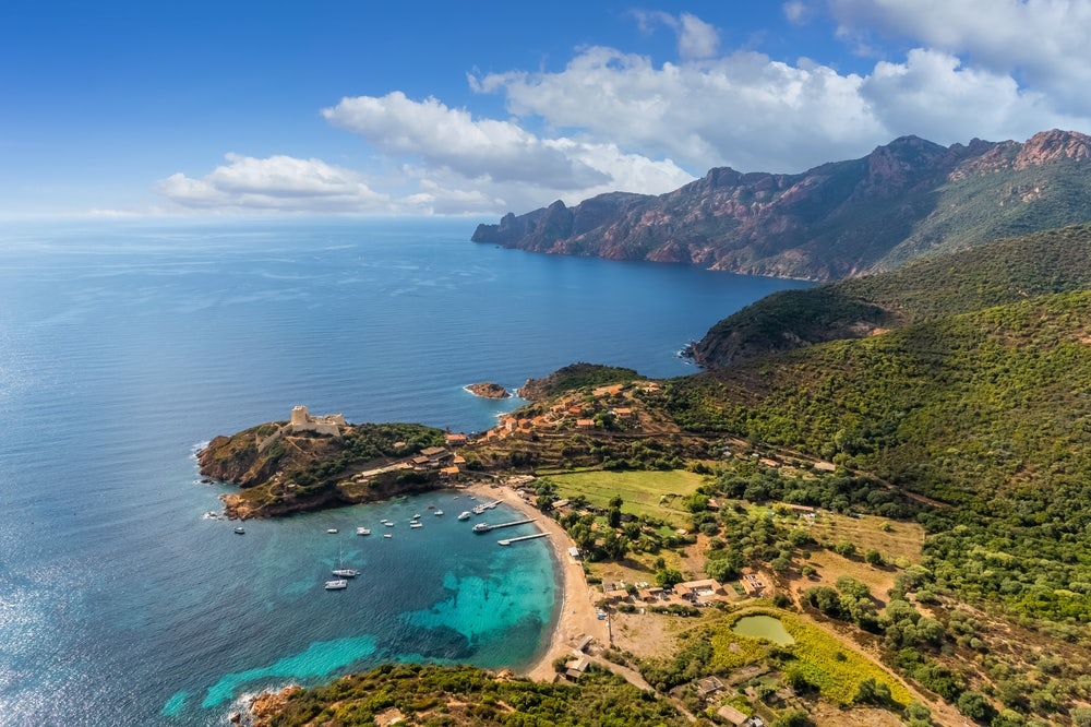 Landscape,With,Girolata,Bay,In,Scandola,Natural,Reserve,,,Corsica,
