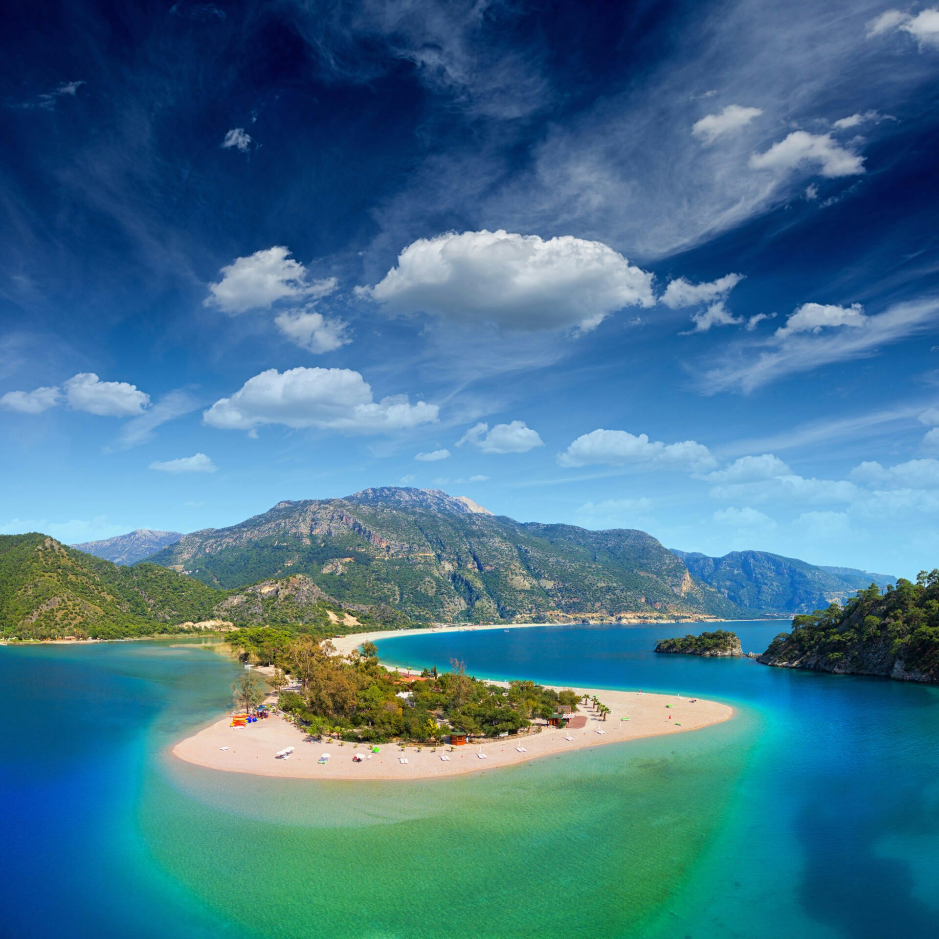 Blue lagoons in Oludeniz, Fethiye