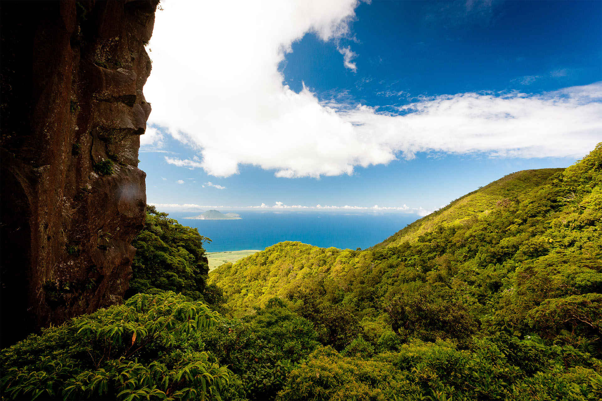 A postcard view while hiking Mt. Liamuiga
