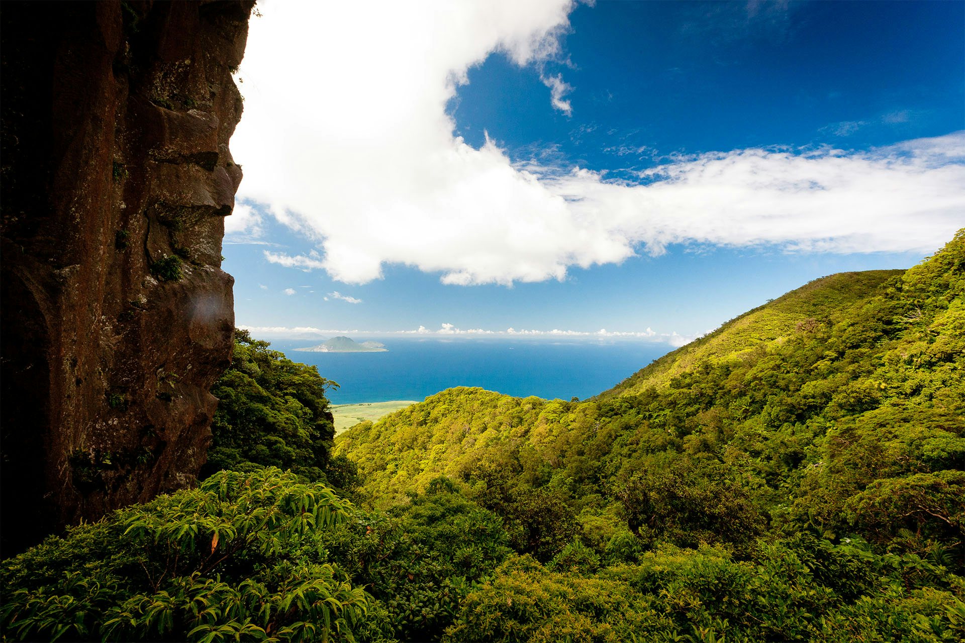 A postcard view while hiking Mt. Liamuiga