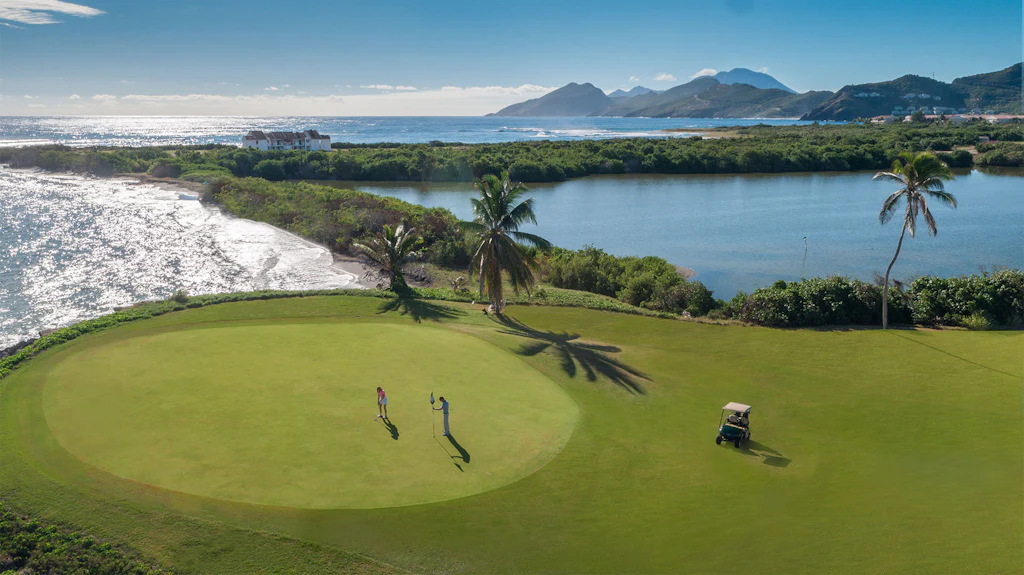 The 17th hole at the Royal St. Kitts Golf Club