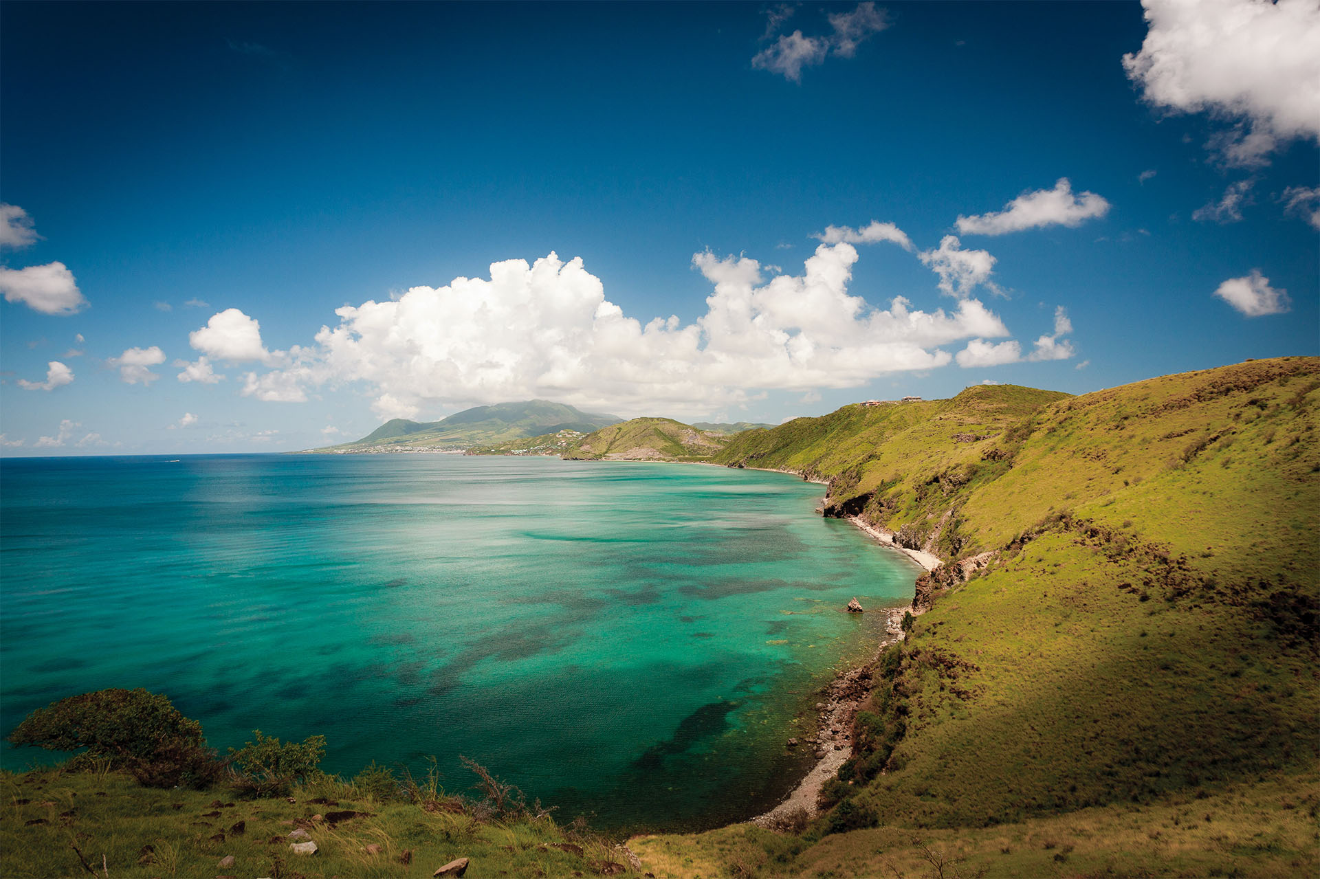 View of St. Kitts’ southeast peninsula