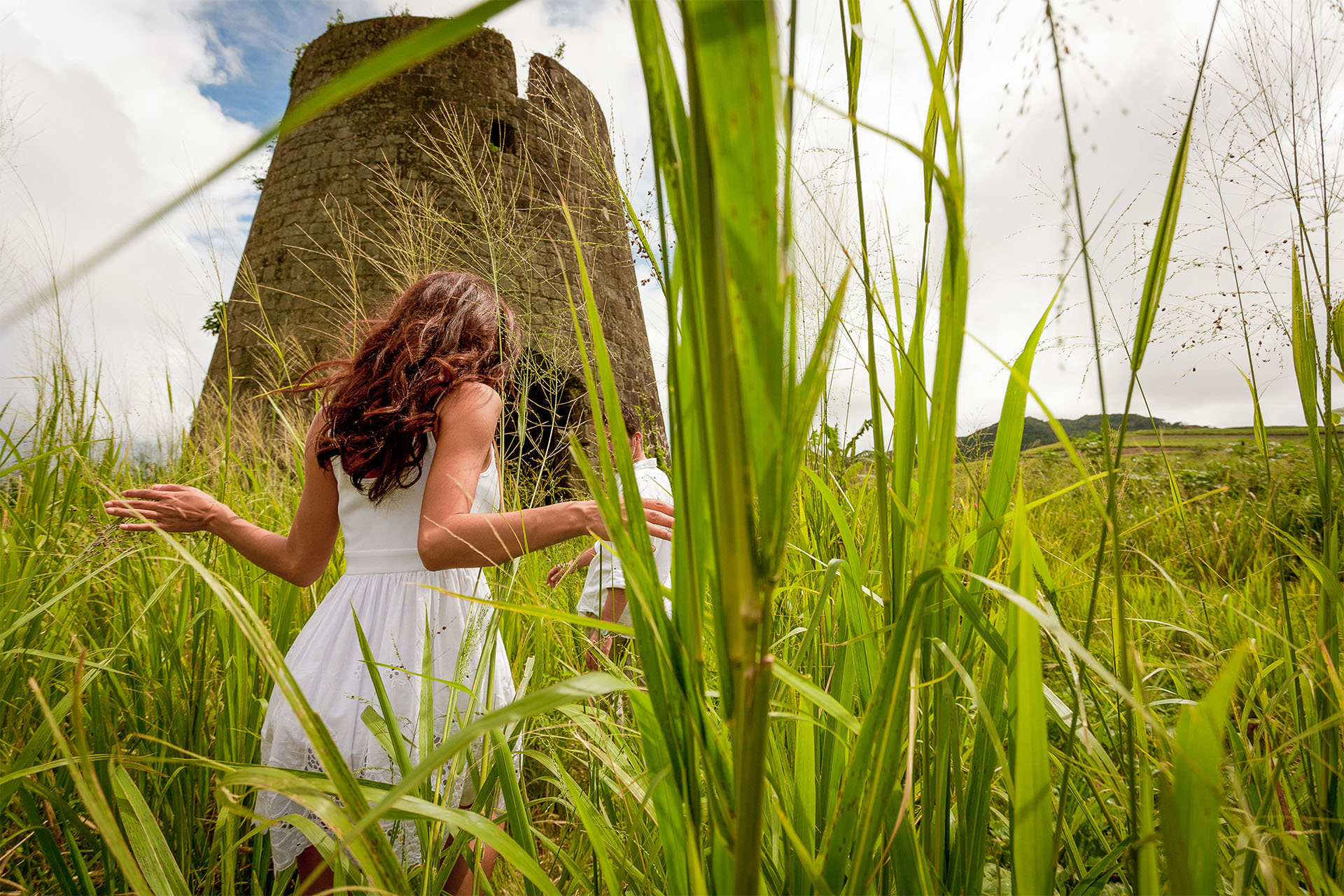 Exploring in the shadow of an ancient St. Kitts windmill