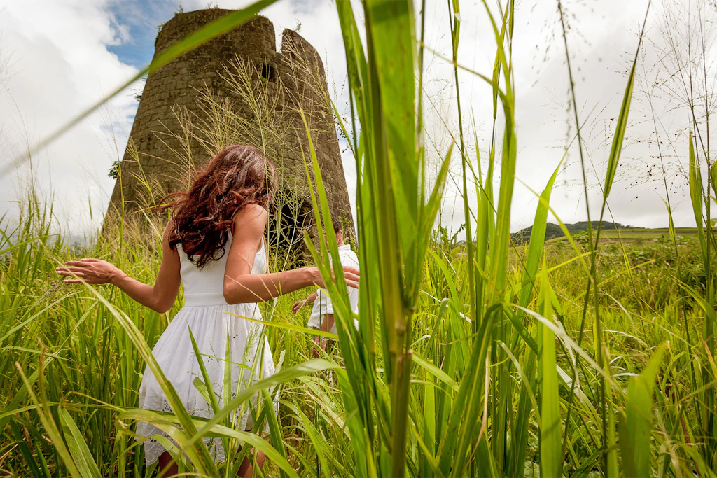 Exploring in the shadow of an ancient St. Kitts windmill